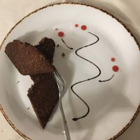 Chestnut cake (vegan) at Trattoria Enzo e Piero in Florence