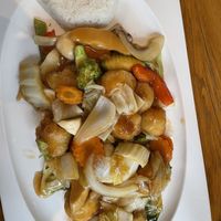 Panierter Seidentofu mit Gemüse  at Well Being II in Cologne