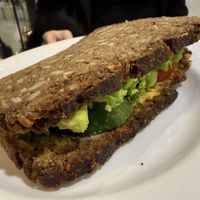 vegan sandwich  at Coffee Fellows in Nuremberg