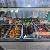 Daily spread. There's a few new ones to try on a daily basis.  at Vegetarian Restaurant in Jakarta