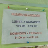 Current hours, as of April 2024 at Ashkha in Arequipa