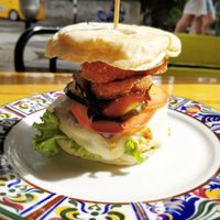 Vegan Burguer at Veg Station in Medellin