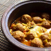 Soy balls that can be purchased here can be made into a delicious curry! at The Soya Centre in Kandy