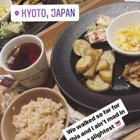 Yum! Soy fish at Cosme Kitchen Cafe in Kyoto