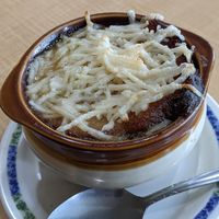 French Onion Soup at Fortuitea Cafe and Bakery in Washington
