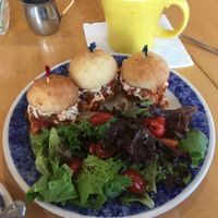 Italian meatball sliders.
Best meatballs I have ever had. Even before I was Vegan.  at Fortuitea Cafe and Bakery in Washington