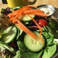 Side salad with ranch dressing  at Fortuitea Cafe and Bakery in Washington