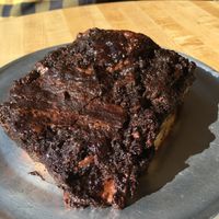 Chocolate cinnamon roll at Fortuitea Cafe and Bakery in Washington