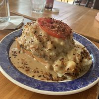Fortuitea - Open faced meatloaf and gravy sandwich  at Fortuitea Cafe and Bakery in Washington