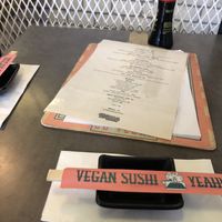 Branded chopsticks  at Green Roll - Ahad Ha'Am St in Tel Aviv