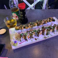 I was advised by the waiter and waitress: : very good, friendly and helpful. .( nice people) the diahes are gorgeous and very well served. The deserts was nice . Highly recommended at Green Roll - Ahad Ha'Am St in Tel Aviv