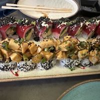 Sushi rolls   at Green Roll - Ahad Ha'Am St in Tel Aviv