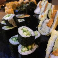 sushi with cucumber ans sweet-potato at Green Roll - Ahad Ha'Am St in Tel Aviv
