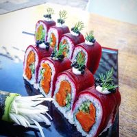 Vegan sushi at Green Roll - Ahad Ha'Am St in Tel Aviv