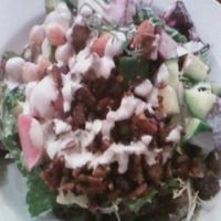 the M chopped salad at M Cafe in Los Angeles