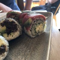 Vegan tuna roll - wow  at M Cafe in Los Angeles