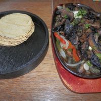 Vegan fajitas at Las Iguanas in Cambridge