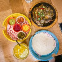 vegan portobello mushroom fajitas at Las Iguanas in Cambridge