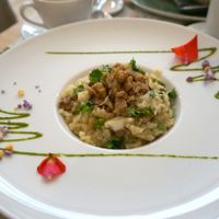 Chestnut risotto at Un Piano dans la Theiere in Orleans