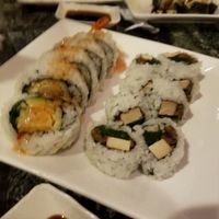 Bhodi roll on the right at Off the Hook Sushi in South Lake Tahoe