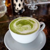 Matcha soy latte at Organic Table by Lapaz in Tokyo