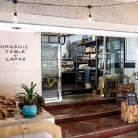 Outside the restaurant at Organic Table by Lapaz in Tokyo