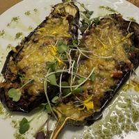 Berenjenas rellenas   at El Vergel Veggie Restaurant in Tarragona
