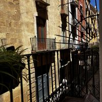 View from my table   at El Vergel Veggie Restaurant in Tarragona