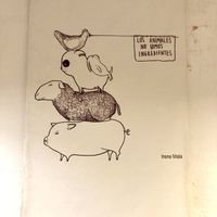 Mural  at El Vergel Veggie Restaurant in Tarragona