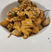 Batatas bravas   at El Vergel Veggie Restaurant in Tarragona