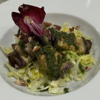 Eggplant starter  at El Vergel Veggie Restaurant in Tarragona