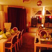 Dining area (looking towards the entrance) at Past & Future in Cologne