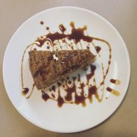 Carrot/almond cake at La Hierba Luisa Cocina de la Huerta in Gran Canaria