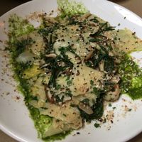 Mushroom and seaweed pasta (with a better name and great taste) at La Hierba Luisa Cocina de la Huerta in Gran Canaria