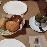 Homemade bread at La Hierba Luisa Cocina de la Huerta in Gran Canaria