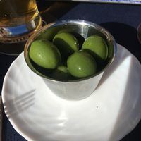 Olives at La Hierba Luisa Cocina de la Huerta in Gran Canaria