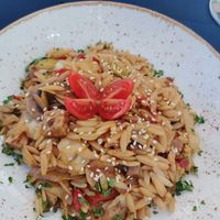 Orzo & tempeh at La Hierba Luisa Cocina de la Huerta in Gran Canaria