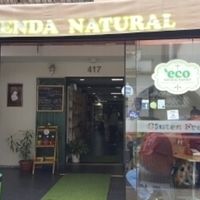 Entry and Café at ECO Tienda Natural Market in Lima