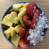 Açaí bowl at ECO Tienda Natural Market in Lima