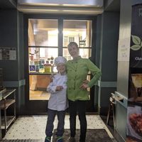 Chef Naomi & grandson chef in training at Raw Fresno in Fresno