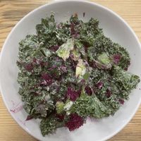 Kale salad  at Raw Fresno in Fresno