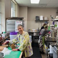 Chef Naomi in the kitchen at Raw Fresno in Fresno
