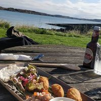 The view from the garden at Argyll Hotel Restaurant in Isle Of Iona