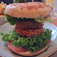 San Diego Garden Burger at My Heart Beats Vegan in Karlsruhe
