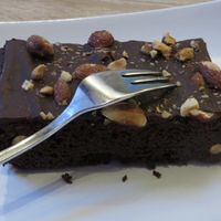 Mandel Brownie at My Heart Beats Vegan in Karlsruhe