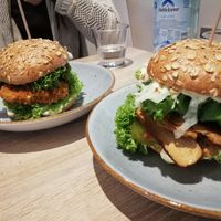 Burger at My Heart Beats Vegan in Karlsruhe