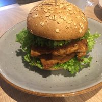 Soy steak Burger  at My Heart Beats Vegan in Karlsruhe