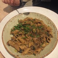 Penne with mushroom cream sauce  at My Heart Beats Vegan in Karlsruhe