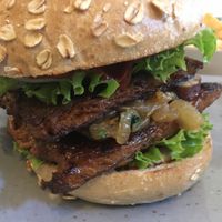 Burger  at My Heart Beats Vegan in Karlsruhe