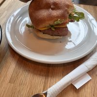 Beyond meat burger   at Democracy* in Hamilton